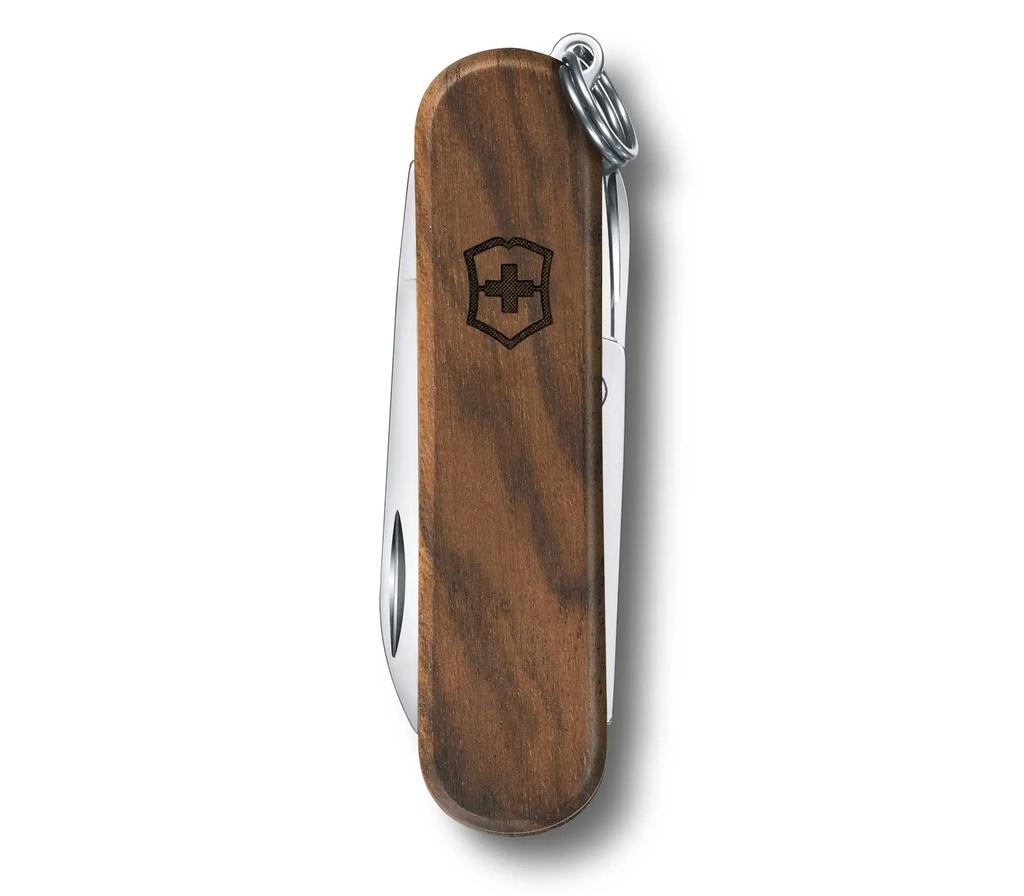 VICTORINOX Classic SD Wood Swiss Army Knife Многофункциональный нож для кемпинга на открытом воздухе с плоской отверткой, оснащенный пилочкой для ногтей Swiss