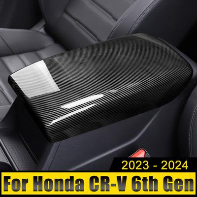 Для Honda CR-V CRV 6-го поколения 2023 2024 2025 гибридный автомобиль ABS центральная консоль подлокотник сиденья крышка ящика центральный подлокотник панель отделка чехол