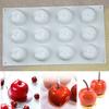 Силиконовая форма для торта, дизайн с несколькими отделениями, форма в форме вишни, мягкая антипригарная форма для выпечки, десерта для кухни