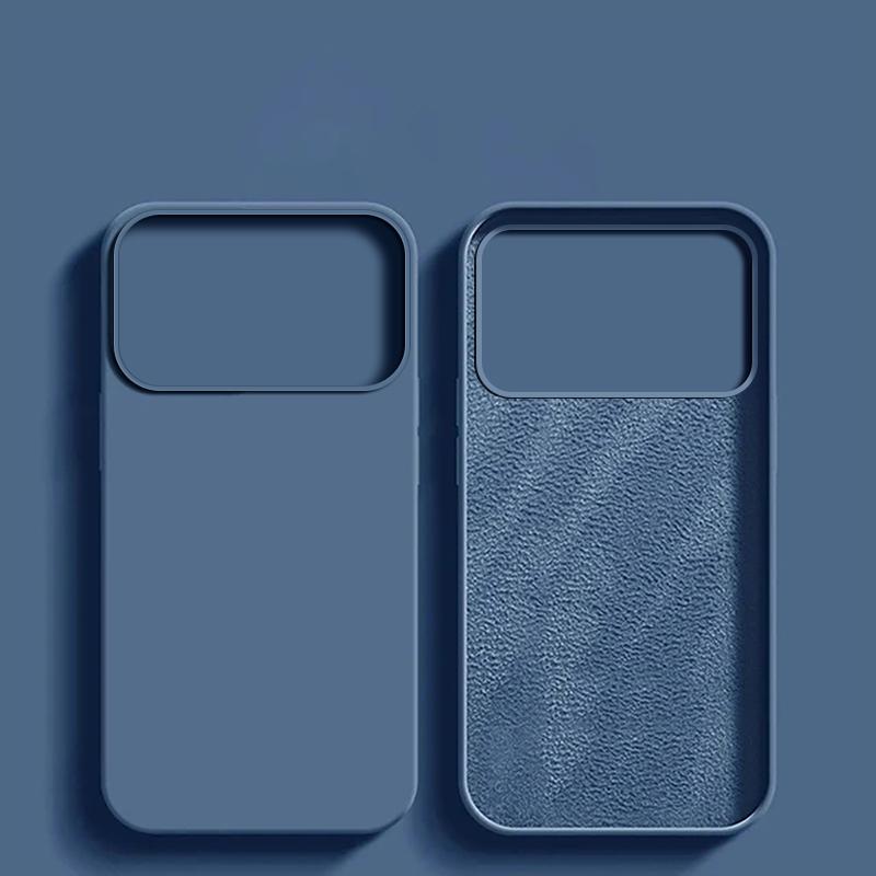 Жидкий силиконовый чехол для телефона для For Iphone 17 1 14 13 16 Pro Max Ударопрочные защитные чехлы для For Iphone17 16 Pro Max Мягкая задняя крышка