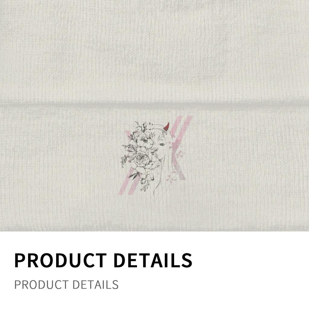 Я обещаю, Дарлинг, Дарлинг во Франксе, Zero Two, вязаная шапка, женские шапки унисекс с черепами, зимняя шапка, повседневная кепка дыни