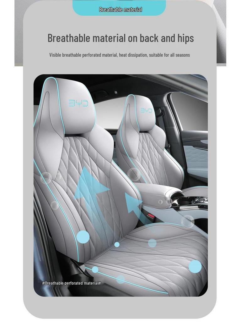 BYD Seal All-Season Leather Seat Cover - Full Surround Protection