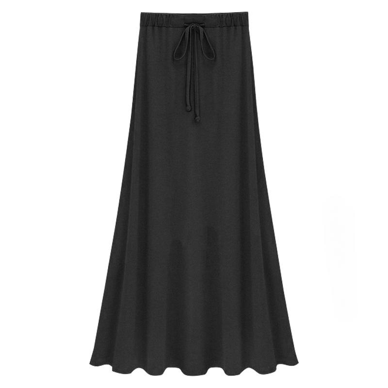 Юбка с разрезом для женщин летняя длинная юбка 200 катти новая модальные бретели А-силуэтная юбка облегающая длинная юбка юбка