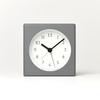 Lemnos Nuan Analog Alarm Clock, Natural Wood Grain Gray, PA23-10 GY