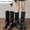 Chunky Knee High Boots Women Fashion Ladies Side Zippers Knight Long Boots  New Autumn Winter Women's Shoes