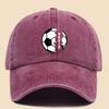 Printed Baseball Cap Trucker Hat Retro Soft Top Curved Brim Dad Hat
