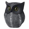 Modern Classy Lucky Owl Resin Art Figure Showpiece -(Pack of 1, Black)