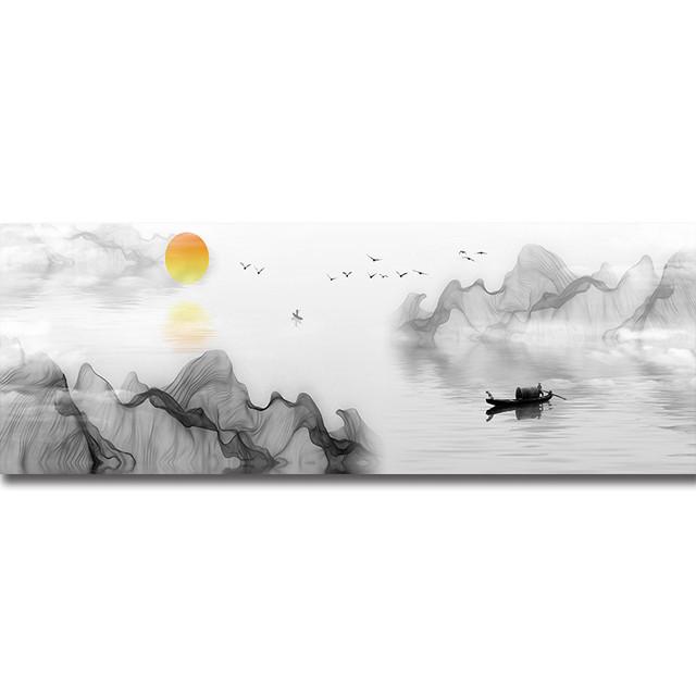 Современный китайский водопад Чаоян, холст, картина, постер и печатное настенное искусство, большой размер, картина для гостиной, домашний декор, Cuadors