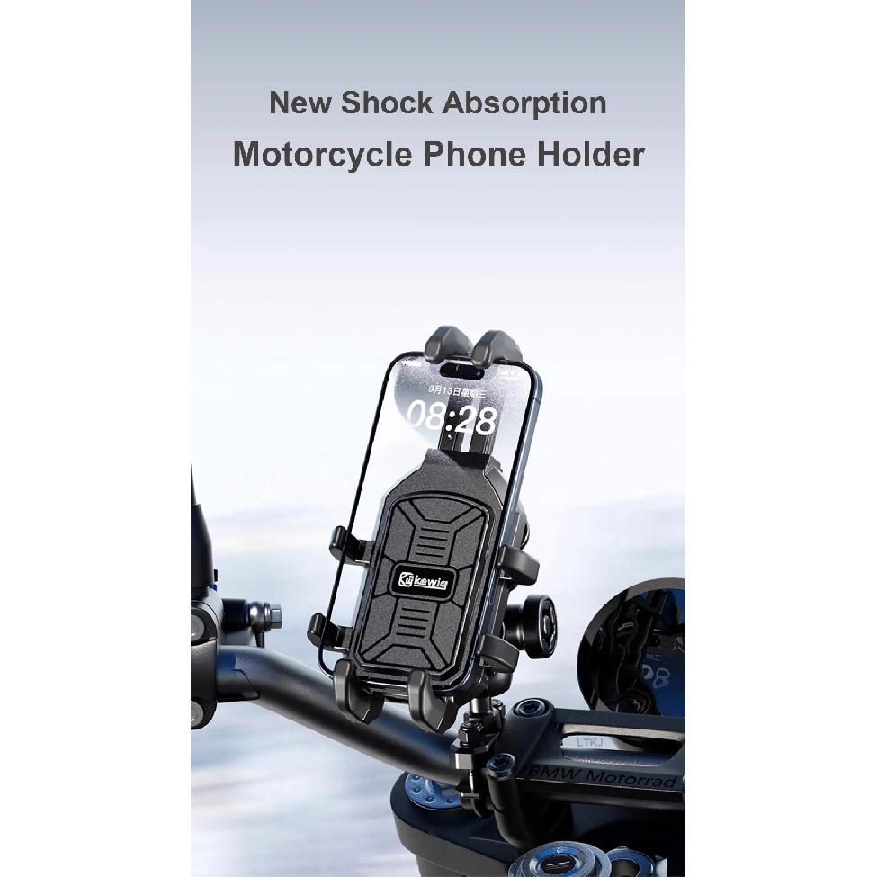 Apex Rush Motorcycle Phone Holder High Quality Shock Absorber Anti-theft Lock Navigation Bracket For Bike E-Bike Motorcycle