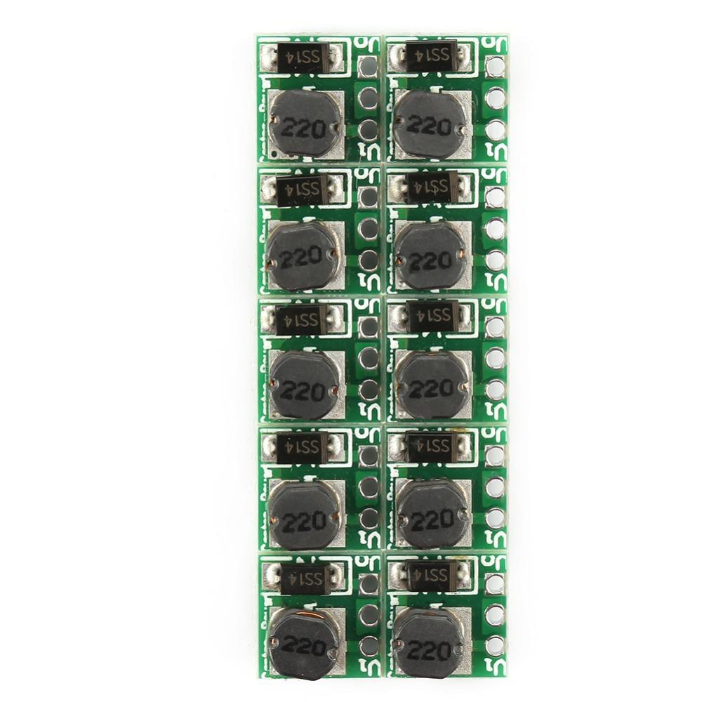 10Pcs 1.5V 1.8V 2.8V 3V 3.3V 3.7V 4.2V to 5V Boost Converter Module DC-DC 0.9-5V to 5V Set up Converter Module Mini Size