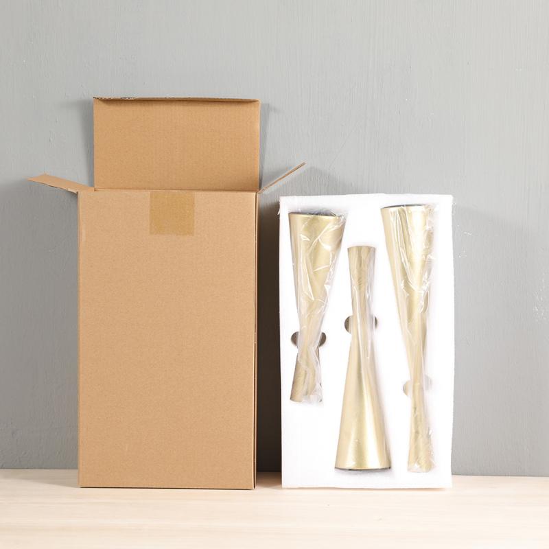 3pcs Vintage Taper Candle Holders Creative Hourglass Decorative Candlestick Holder For Dining Table