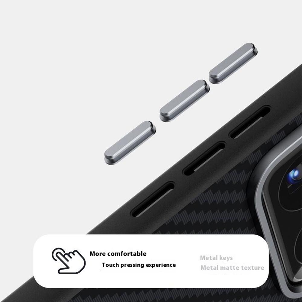 ABEEL Чехол для Xiaomi 15S Pro, совместимый с MagSafe, задняя крышка с текстурой углеродного волокна