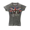 Queen Unisex Adult Burnout Union Jack T-Shirt