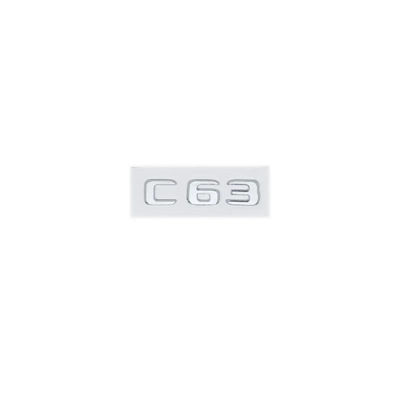 Car Tuning For Mercedes Benz C Class W204 W205 C63 C63S Letter Logo 3D ABS Sticker Car Rear Trunk Emblem Nameplate Decals