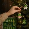 Frog Shaped Keychains Advent Calendar, 24 Day Countdown Box with Acrylic Ornament Mini Desktop Figurines Pendants, Festive Tree Hanging Decor,