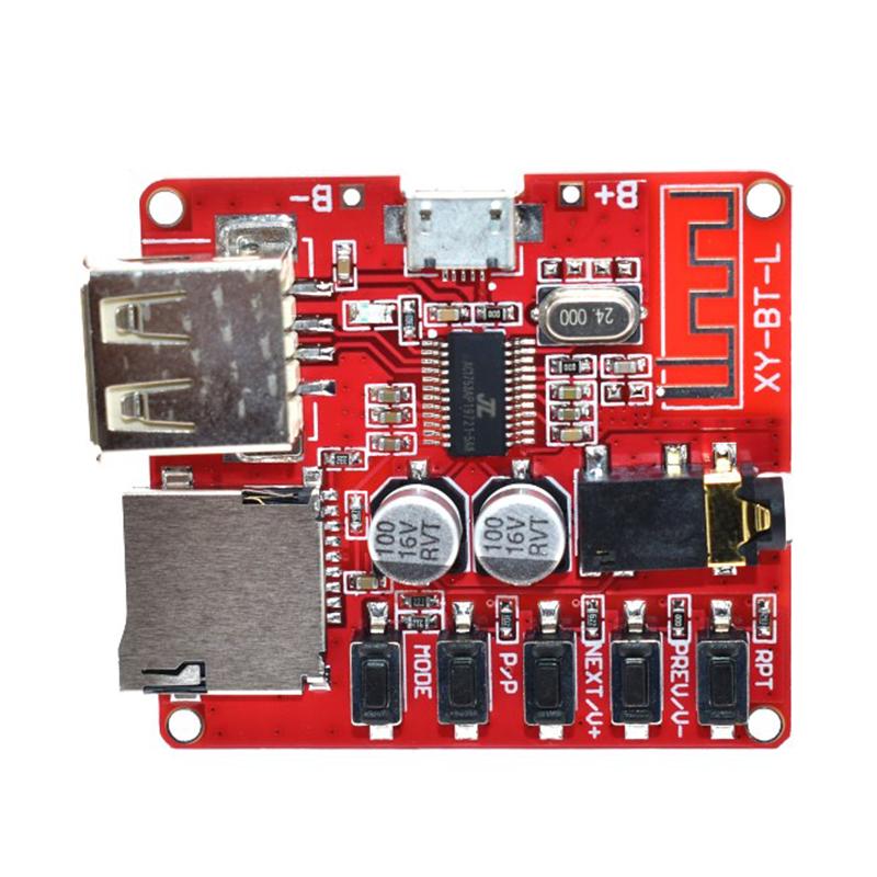 Плата аудиоприемника без потерь Bluetooth, слот для карты памяти TF, DIY декодирование, модифицированный модуль MP3 для автомобильного динамика, аудиоусилитель