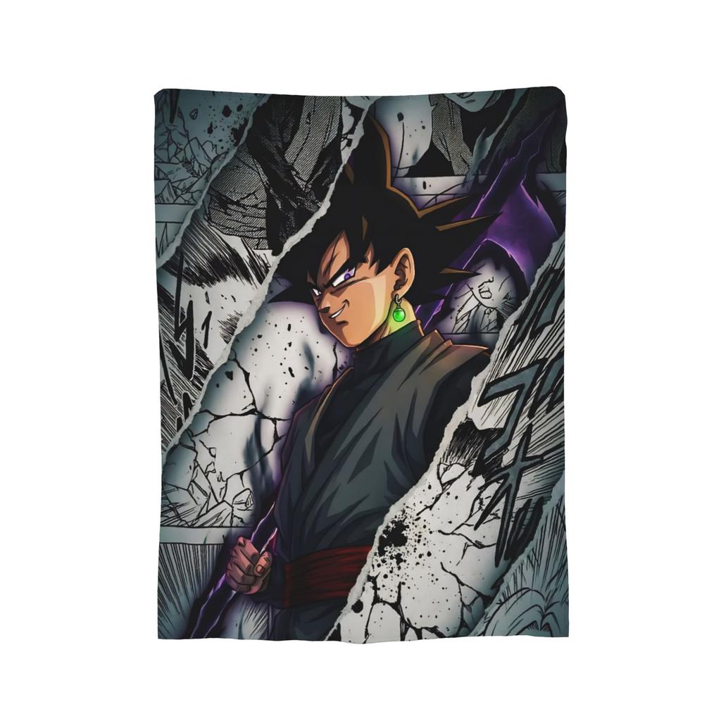 Милое флисовое одеяло-коллаж с кандзи из DBZ, креативное плед-покрывало для дома 200x150 см, покрывала,