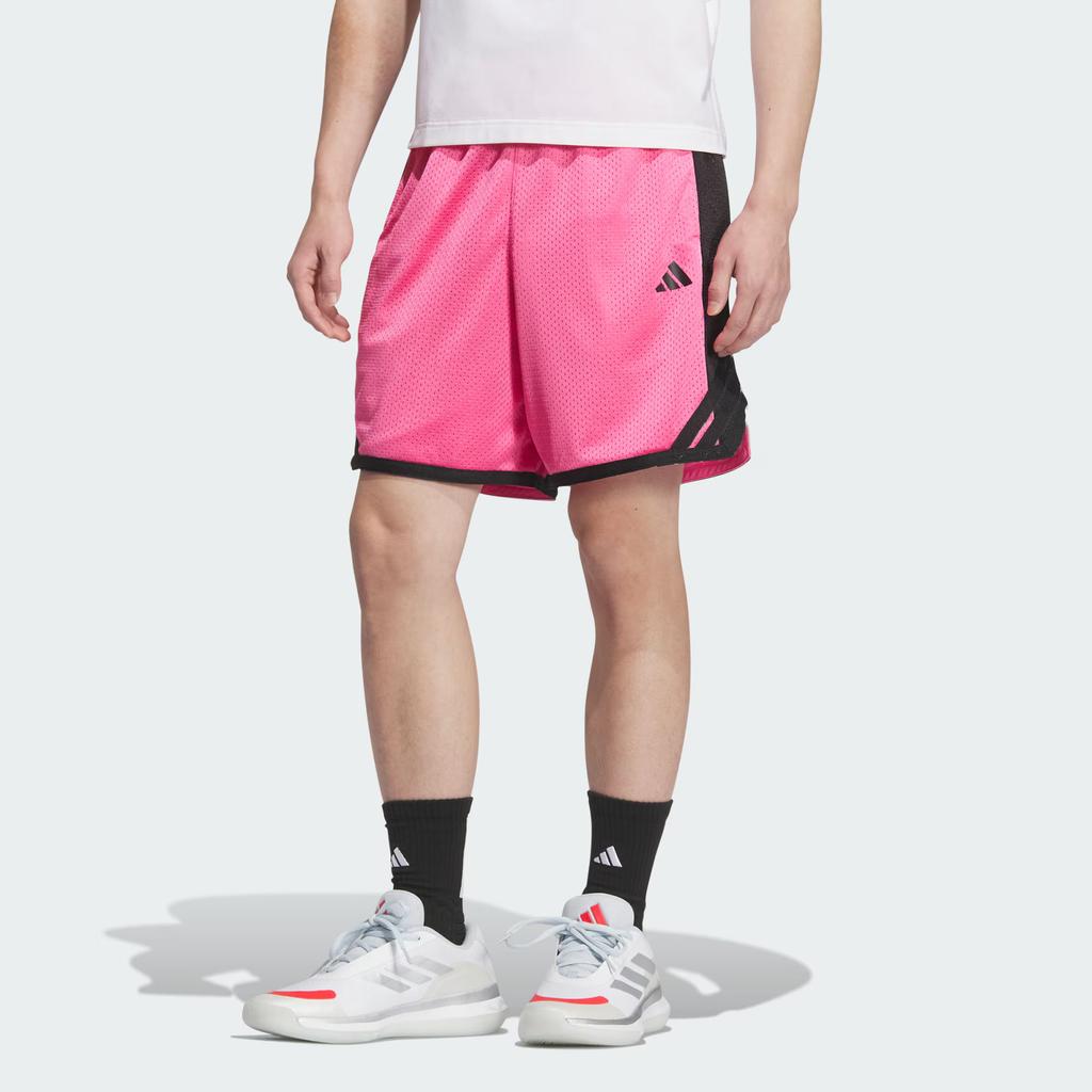 Adidas BASKETBALL SS25 Sports Shorts Men's Semi Neon Pink JN0746