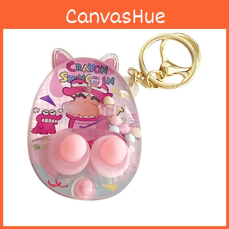 Crayon Shin Chan Theme Print Water Ring Toss Game Toy Plastic Recreation For Kids