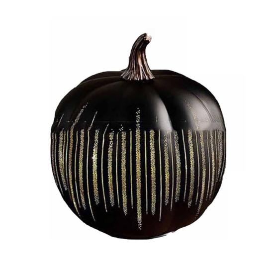 Хэллоуин Блестящее украшение тыква Мерцающая тыква Фигурка Полимерная статуэтка Скульптура