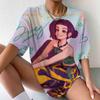 Hip Hop Kpop Demon Hunters Shirt Women Men Funny Rumi Zoey Mira T-shirts Cartoon Korean Ulzzang Teenage Kids Crewneck Tshirts