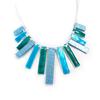 NOA [R5246] - Designer Necklace 'Coloring' Blue - 13x5 Cm