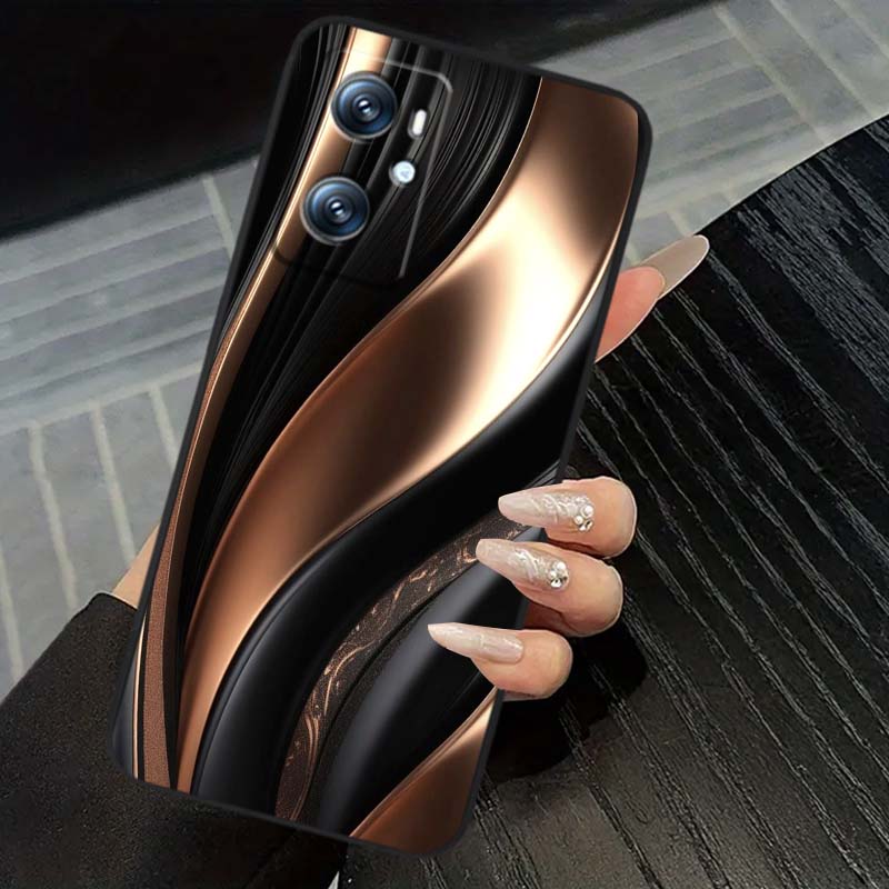 Технологичное Арт Иллюстрация Для OPPO Reno 5 6 7 A96 A40 A58 Realme GT A74 A78 Neo2 A74 A78 Find X5 X3 X7 X8 Черный Чехол Для Телефона