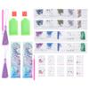 2 Set Diamond Bookmarks Crystal 5D DIY Painting Fancy Shape Round Lady Pattern Hanging Craft