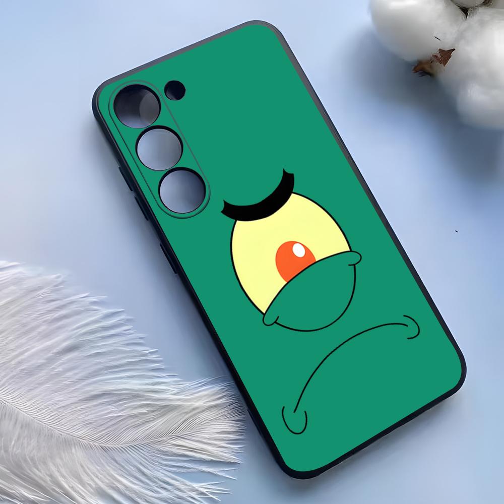 PongeBob Krabby Patty Phone Case For Samsung S25 Ultra S24 S23 S22 S21 S20 Plus Fe Galaxy A54 A53 A34 A25 Silicone Cover