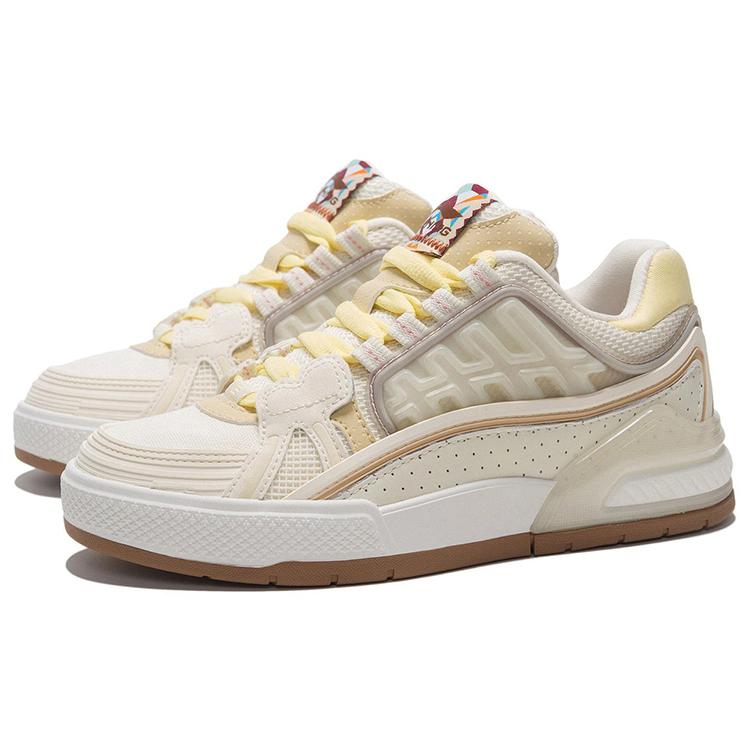 Кеды для скейтборда Li Ning Женские Низкие Светло-античный желтый AZGS010-2