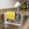 Stainless Steel Sink Hanging Basket Smooth Edges Rustproof Sponge Storage Basket Wall Mounted Rounded Corners Sink Organizer