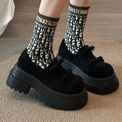 Туфли-лодочки Мэри Джейн Женская обувь Платформа Бант Платье Лоферы Обувь Мода Спорт Осень 2025 Новый Тренд Повседневные Zapatillas De Mujer