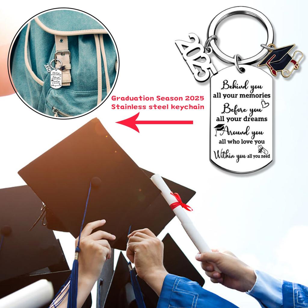 Брелок для ключей «Выпускной сезон» из нержавеющей стали, подарочный брелок для рюкзака на выпускной