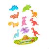 Wooden Dinosaur Block Toy Educational Balance Game Year Gifts