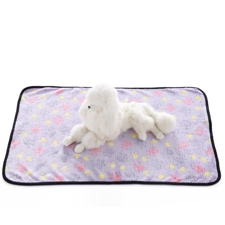 Многоцветное моющееся одеяло из кораллового флиса для маленьких и средних собак и кошек - на все сезоны