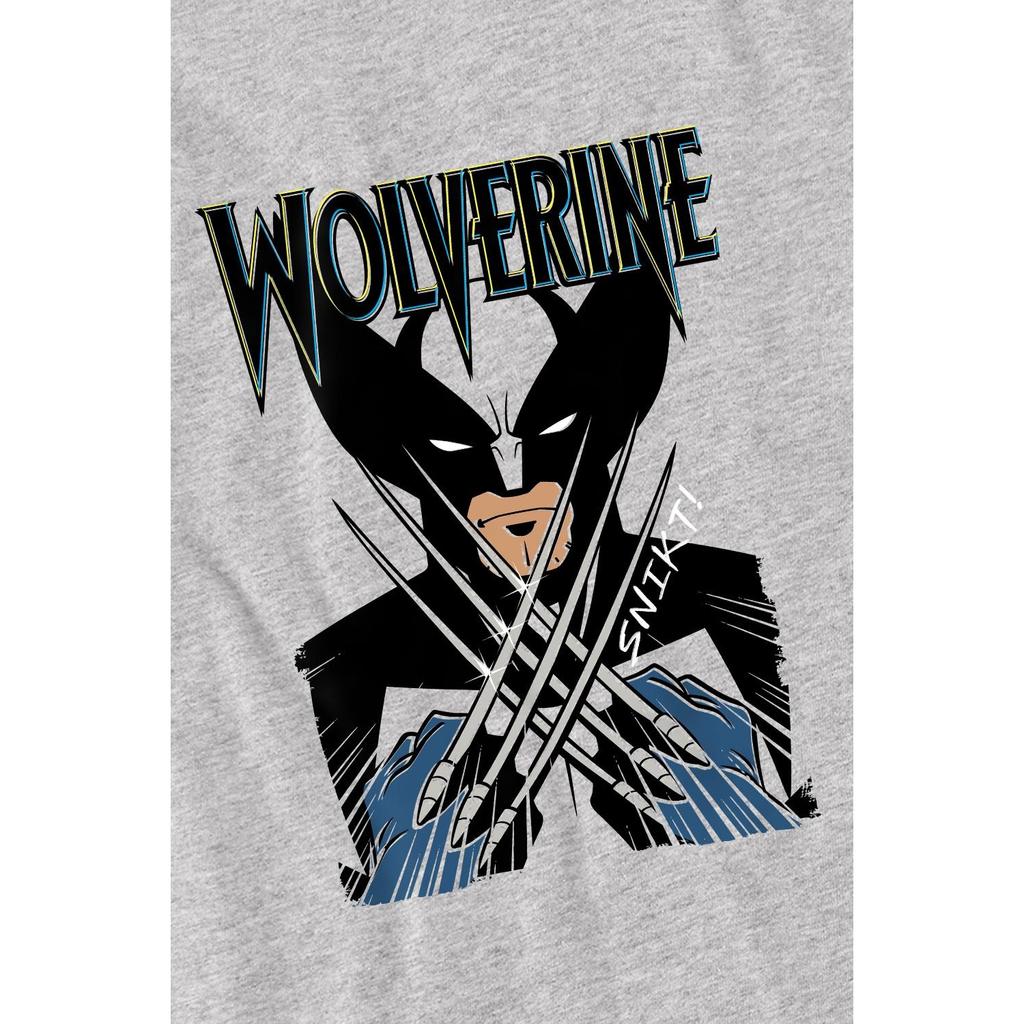Marvel Mens X-Men Wolverine Action Shot T-Shirt
