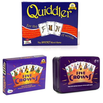 Английская версия шахматы и карты FIVE CROWNS Crown настольная игра карты Quiddler Magician Game Toy