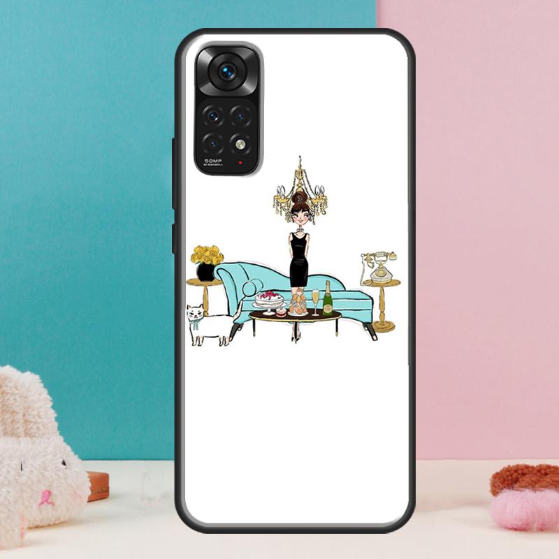 Чехол 'Девушка из Нью-Йорка' для Xiaomi Redmi Note 14 13 Pro 12 11 9 10 9S 10S 11S 12S Redmi 14C 13C 10C 12C