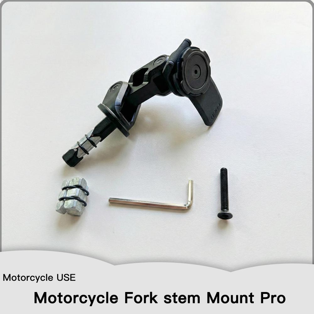 Universal Motorcycle Fork Stem Mount Phone Holder Stand - Standard & PRO Adjustable CNC Bracket for Sport Bikes Hollow Stem