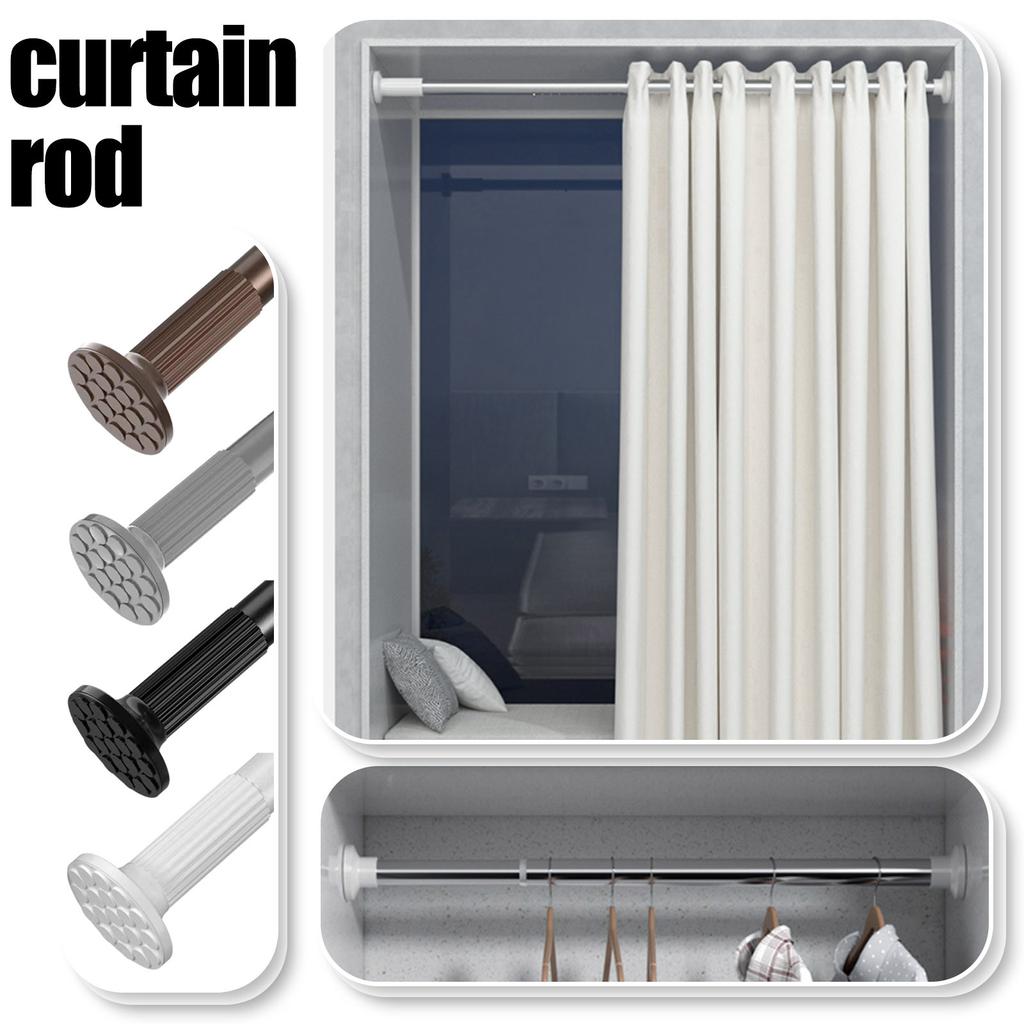 Карниз для штор TENSION, удлиненный карниз для штор без сверления для окна или ванной комнаты, патио, регулируемый пружинный карниз для душевой шторы, простой в установке