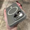 Матовый для Магнитного Чехла для Телефона для Для Iphone 17 16 13 1 11 Pro Max 12 14 Plus Беспроводная Зарядка Защита Камеры Бампер Чехол