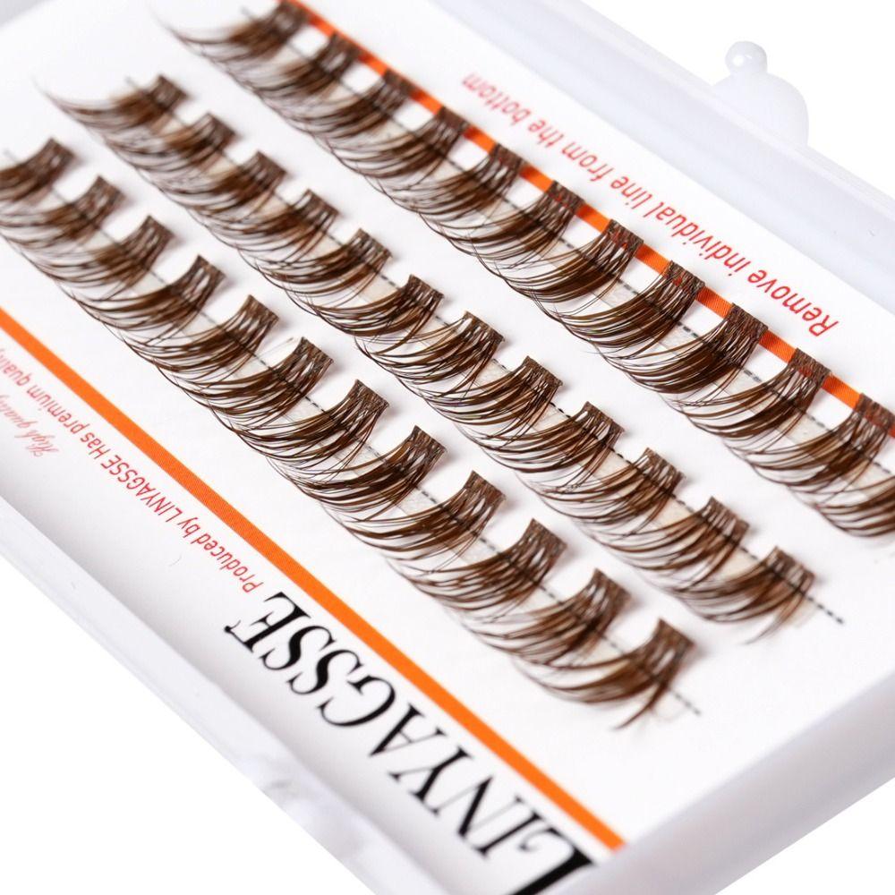C/D Curl Brown Anime Cluster Lashes Fairy Wispy Spiky Manga Eyelashes Individual Eyelashes DIY