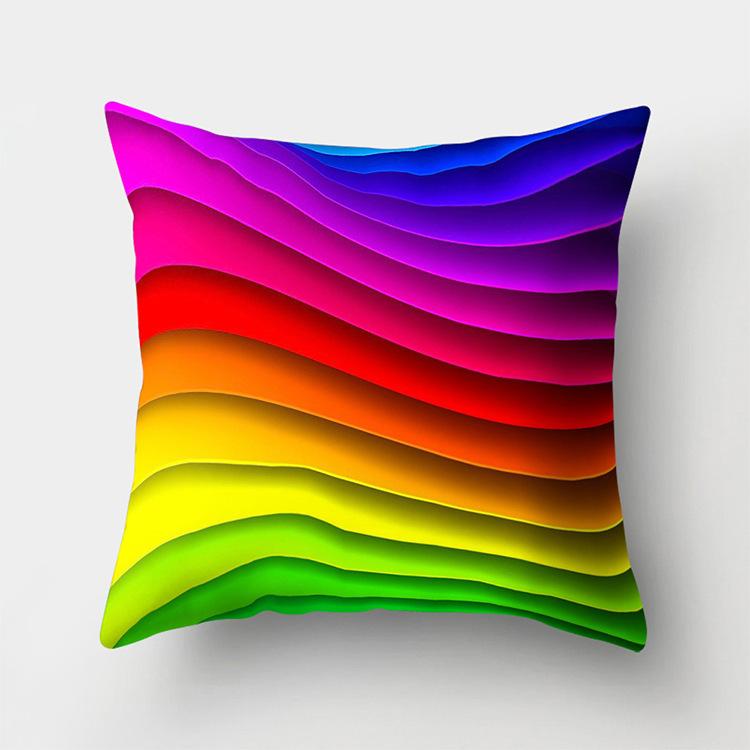 Красочная Радужная обивка, Декор, наволочка для дивана, домашняя наволочка, наволочка, эстетика