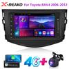 2din For Toyota RAV4 2006-2012 Android 12 Car Radio Multimedia Player 4G 8Core GPS Navigation Carplay Auto DVD Autoradio