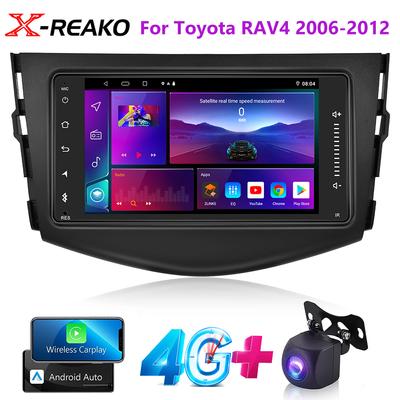2din для Toyota RAV4 2006-2012 Android 12 автомобильный радиоприемник мультимедийный плеер 4G 8Core GPS навигация Carplay Auto DVD Авторадио