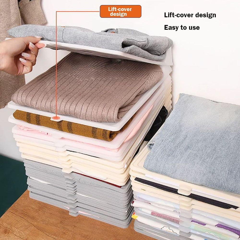 Plastic T Shirt Folder Board White DressBook Folding Board Shirt Organizer  Closet