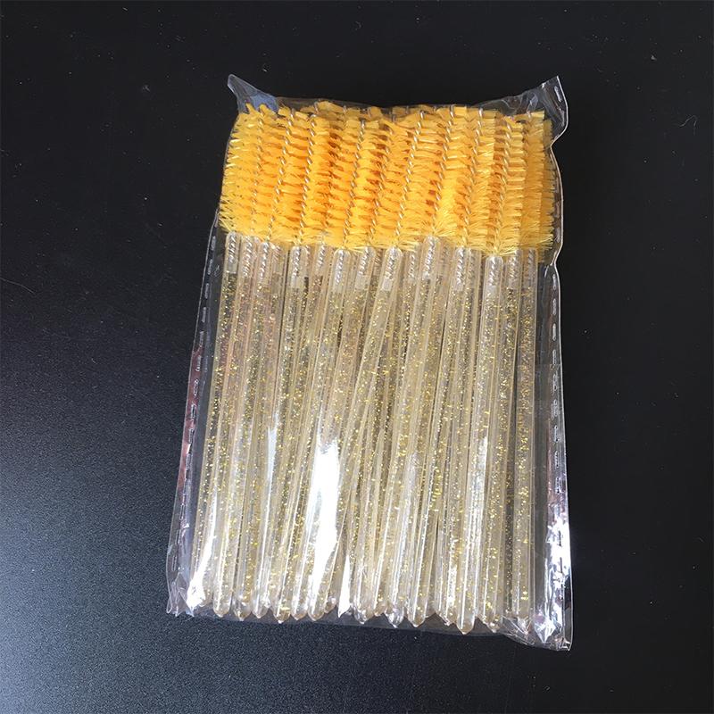 50шт одноразовые хрустальные кисточки для ресниц тушь палочки аппликатор прививки ресниц