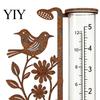 Точный измеритель осадков Дождемер для улицы, 7,8-дюймовые измерители для осадков, Морозостойкий уличный измерительный инструмент, Винтажный цветок