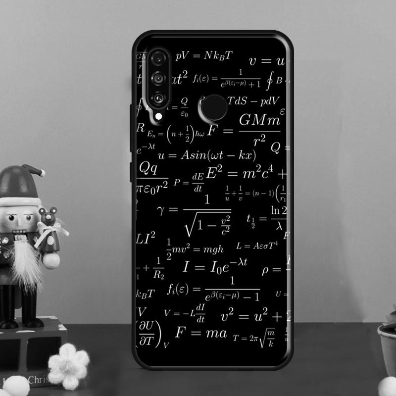 Чехол для Huawei Nova Y70 Y90 Y60 Y72 Y73 Y61 Y91 9 10 SE 12i 12s 11i 8i P30 P40 Lite P60 Pro с формулами по физике, науке и математике