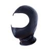Aisile Adult Open Face Black PU Leather Hood Mask for Restraint and Punishment